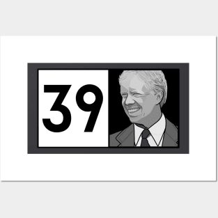 Jimmy Carter 39 Portrait T-Shirt Posters and Art